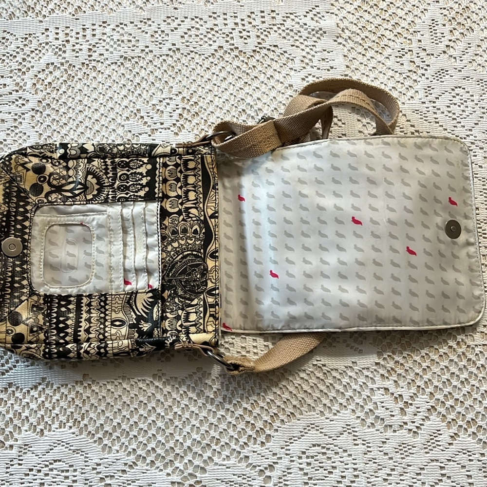 Sakroots Black & White Crossbody - Picture 7 of 11